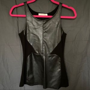 Zara Leather Tank Top